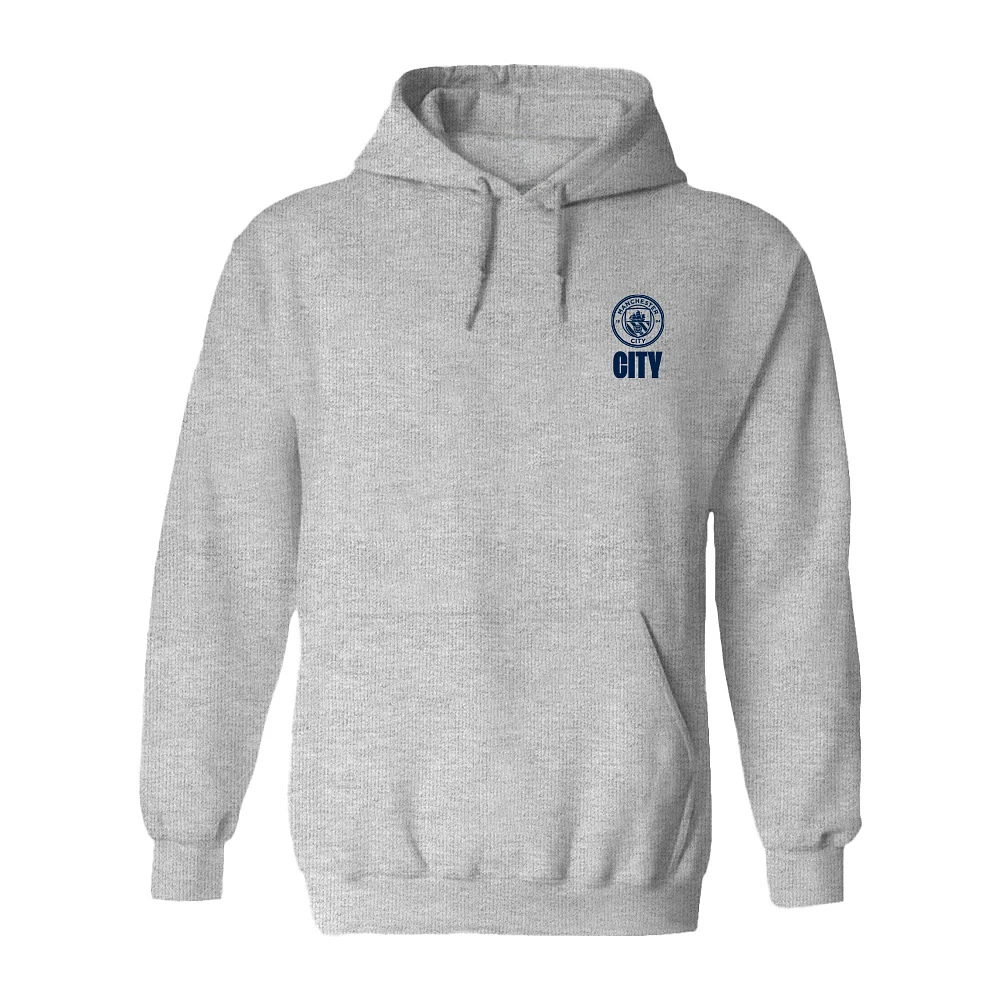Women's Vive La Fete Heather Gray Manchester City Color Badge Pullover Hoodie