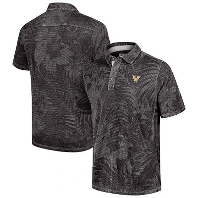Men's Tommy Bahama Black Vanderbilt Commodores Sport Santiago Paradise Polo