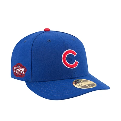 Men's New Era Royal Chicago Cubs 2025 MLB World Tour: Tokyo Series Side Patch Low Profile 59FIFTY Fitted Hat