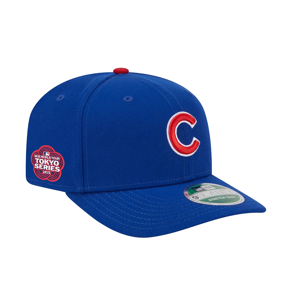 Men's New Era Royal Chicago Cubs 2025 MLB World Tour: Tokyo Series Side Patch 9SEVENTY Stretch-Snap Hat