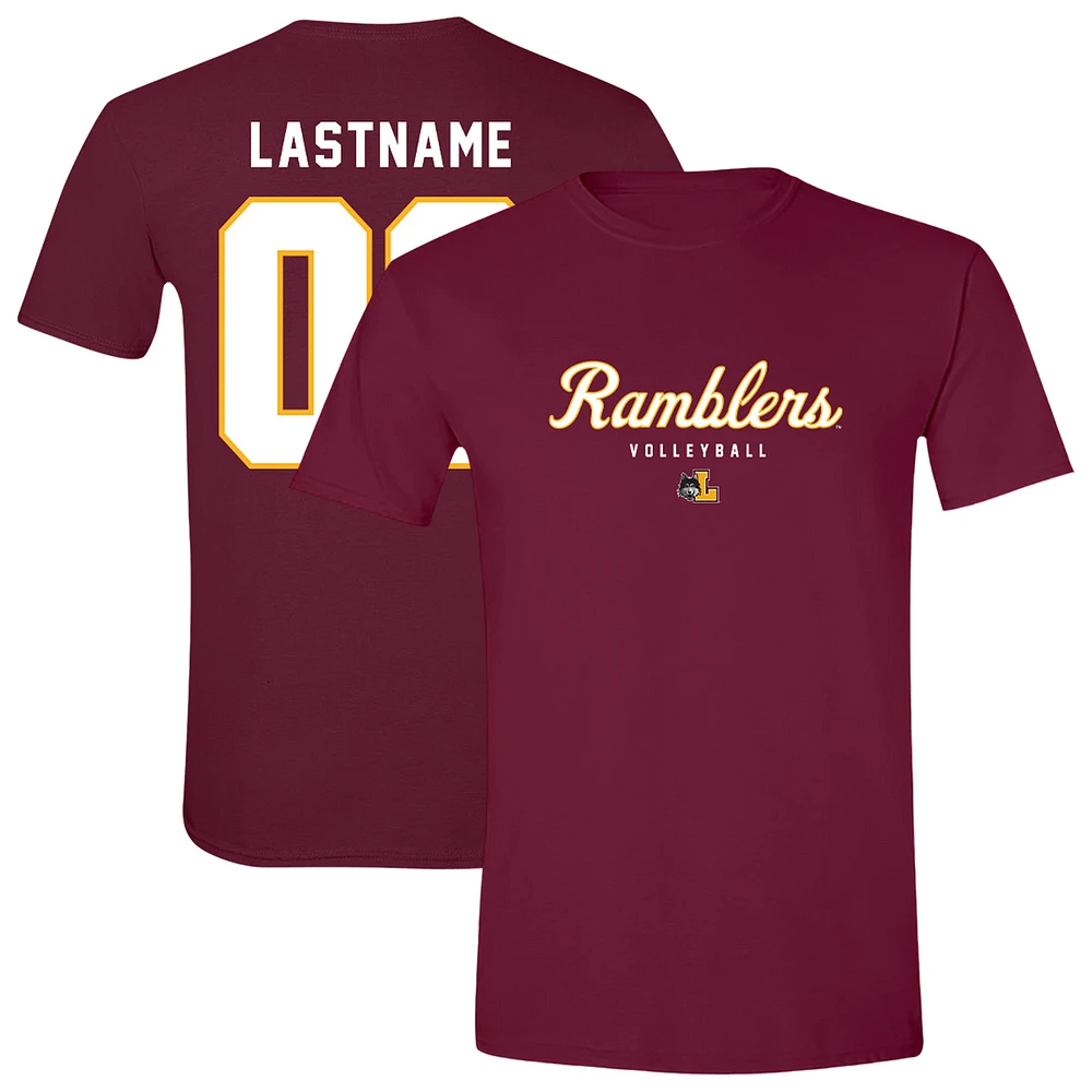 Unisex Maroon Loyola Chicago Ramblers Women's Volleyball NIL Pick-A-Player Shirsey