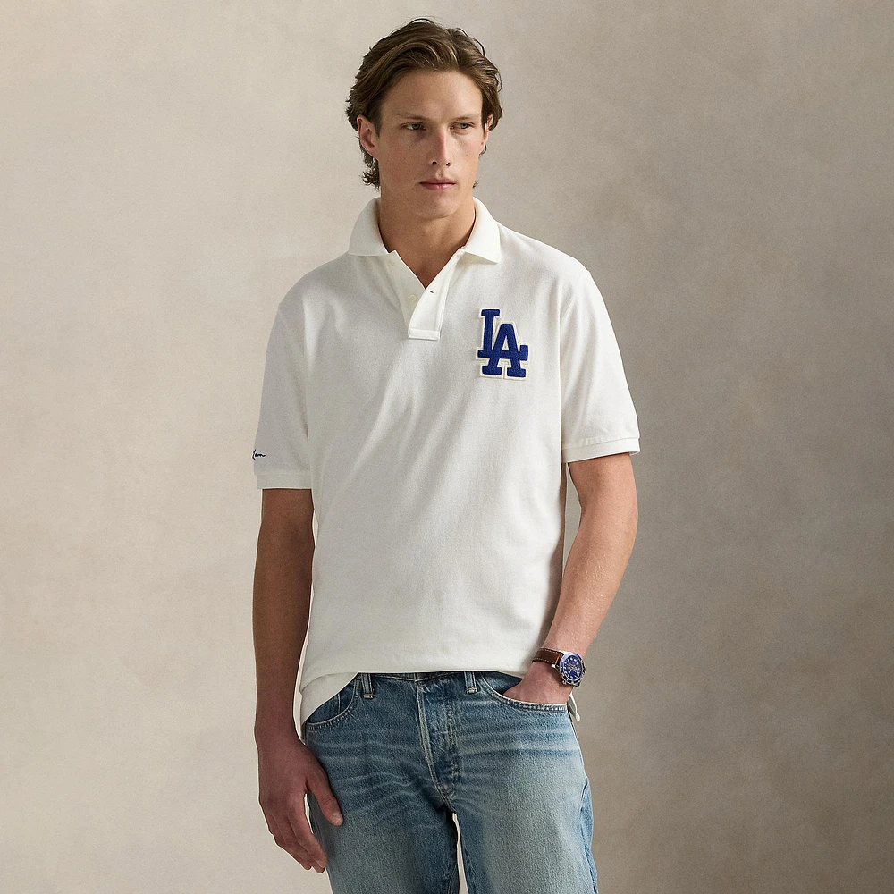 Polo Ralph Lauren White Dodgers Polo Shirt