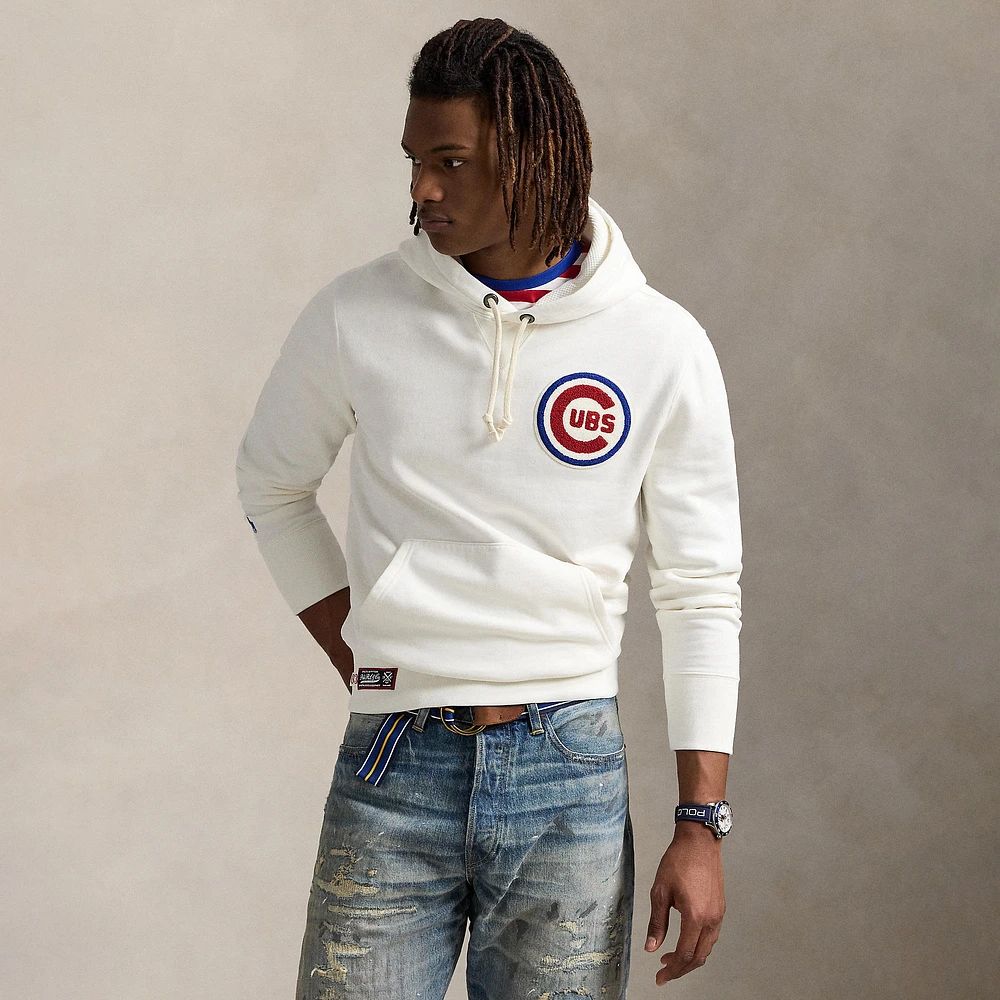 Polo Ralph Lauren White Cubs Fleece Hoodie