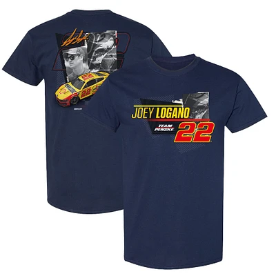 Men's Team Penske Navy Joey Logano Shell/Pennzoil Car T-Shirt
