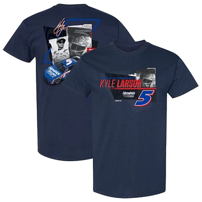 Men's Hendrick Motorsports Team Collection Navy Kyle Larson HendrickCars.com Car T-Shirt