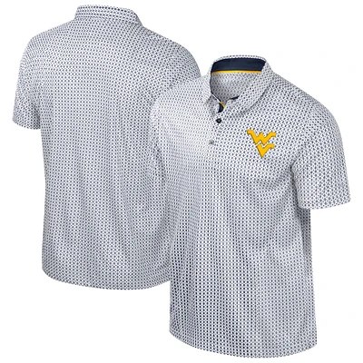 Men's Colosseum Navy West Virginia Mountaineers Big & Tall Marty Rival Polo