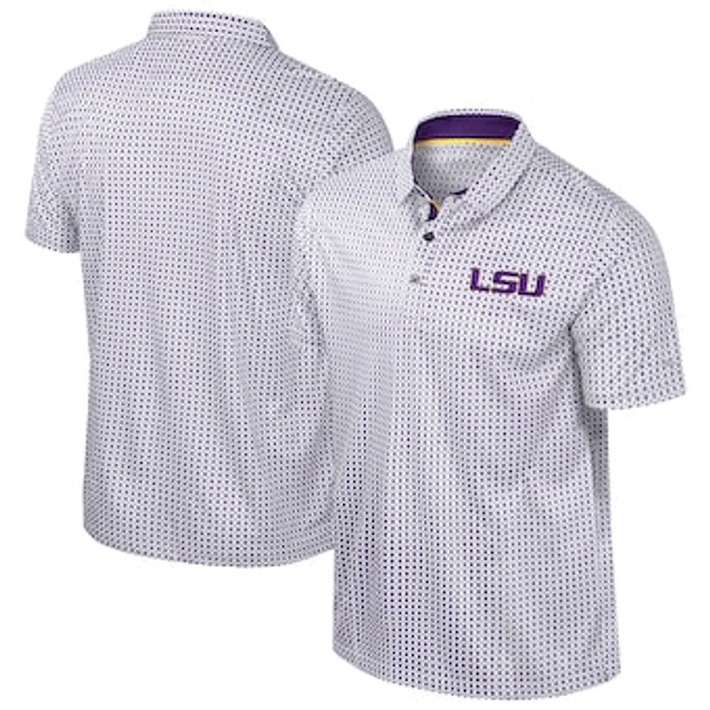 Men's Colosseum Purple LSU Tigers Big & Tall Marty Rival Polo