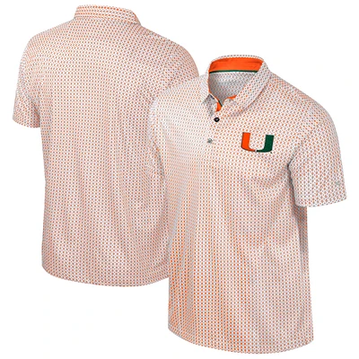 Men's Colosseum Orange Miami Hurricanes Big & Tall Marty Rival Polo