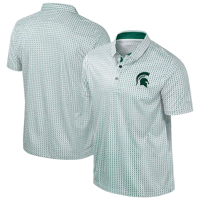 Men's Colosseum Green Michigan State Spartans Big & Tall Marty Rival Polo