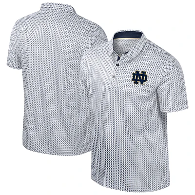 Men's Colosseum Navy Notre Dame Fighting Irish Big & Tall Marty Rival Polo