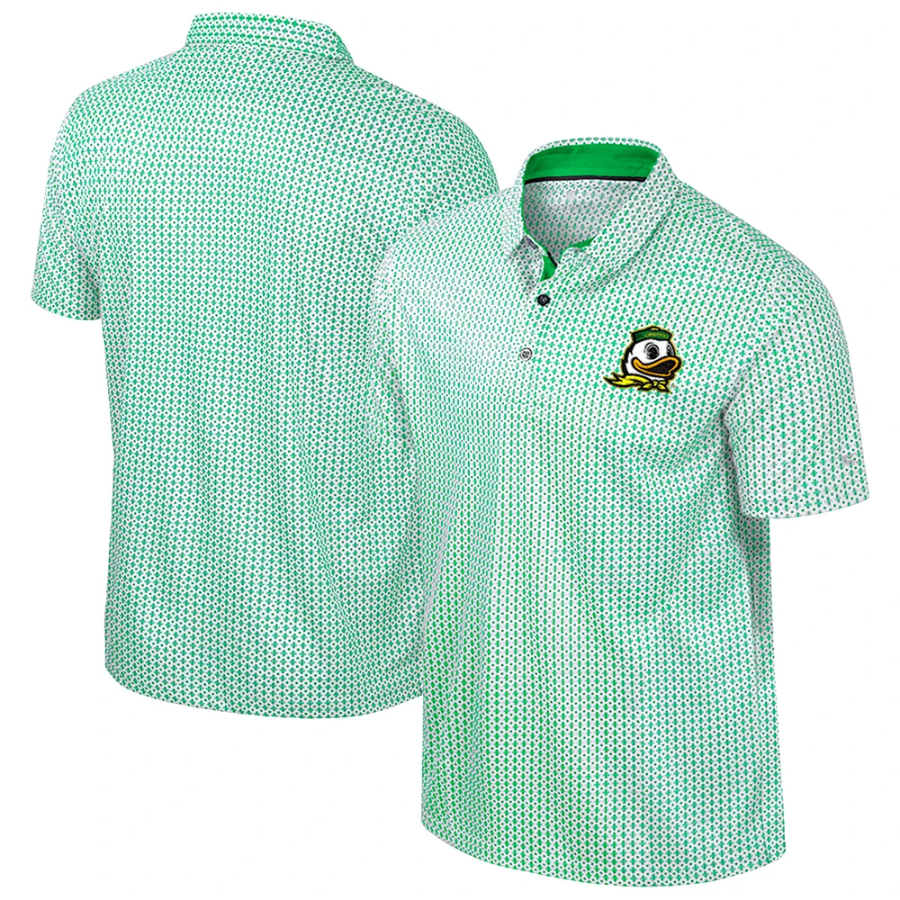 Men's Colosseum Green Oregon Ducks Big & Tall Marty Rival Polo