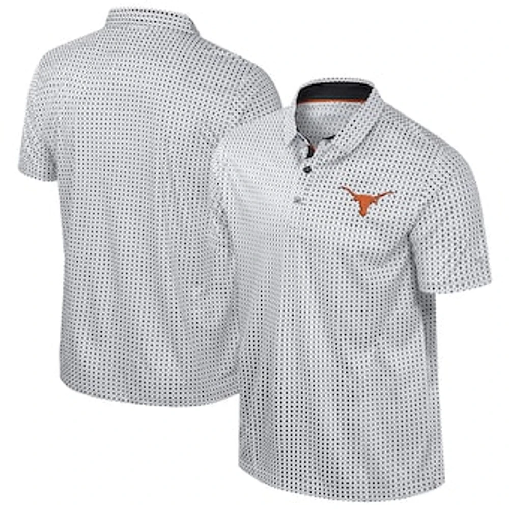 Men's Colosseum Black Texas Longhorns Big & Tall Marty Rival Polo