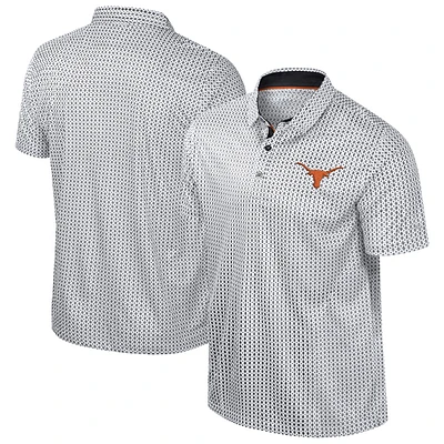 Men's Colosseum Black Texas Longhorns Big & Tall Marty Rival Polo
