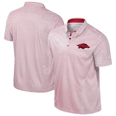 Men's Colosseum Cardinal Arkansas Razorbacks Big & Tall Marty Rival Polo
