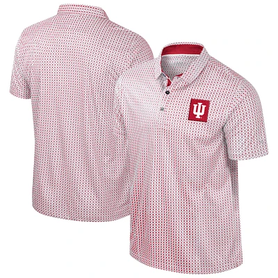 Men's Colosseum Crimson Indiana Hoosiers Big & Tall Marty Rival Polo