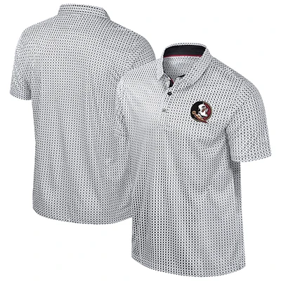 Men's Colosseum Black Florida State Seminoles Big & Tall Marty Rival Polo