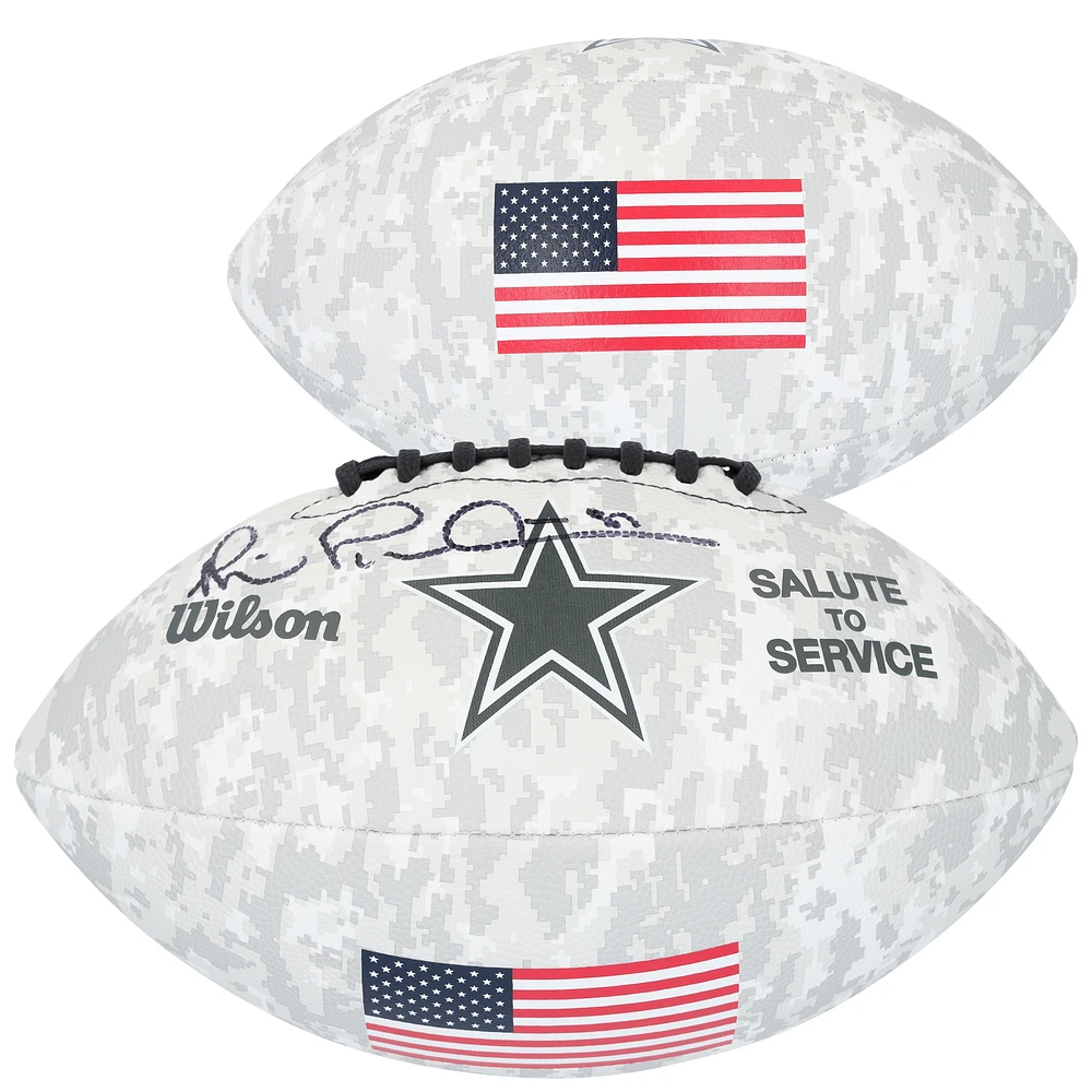 Michael Irvin Dallas Cowboys Autographed 2024 Salute To Service Wilson Football