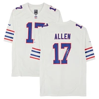 Josh Allen Buffalo Bills Autographed Nike White Throwback Game Jersey