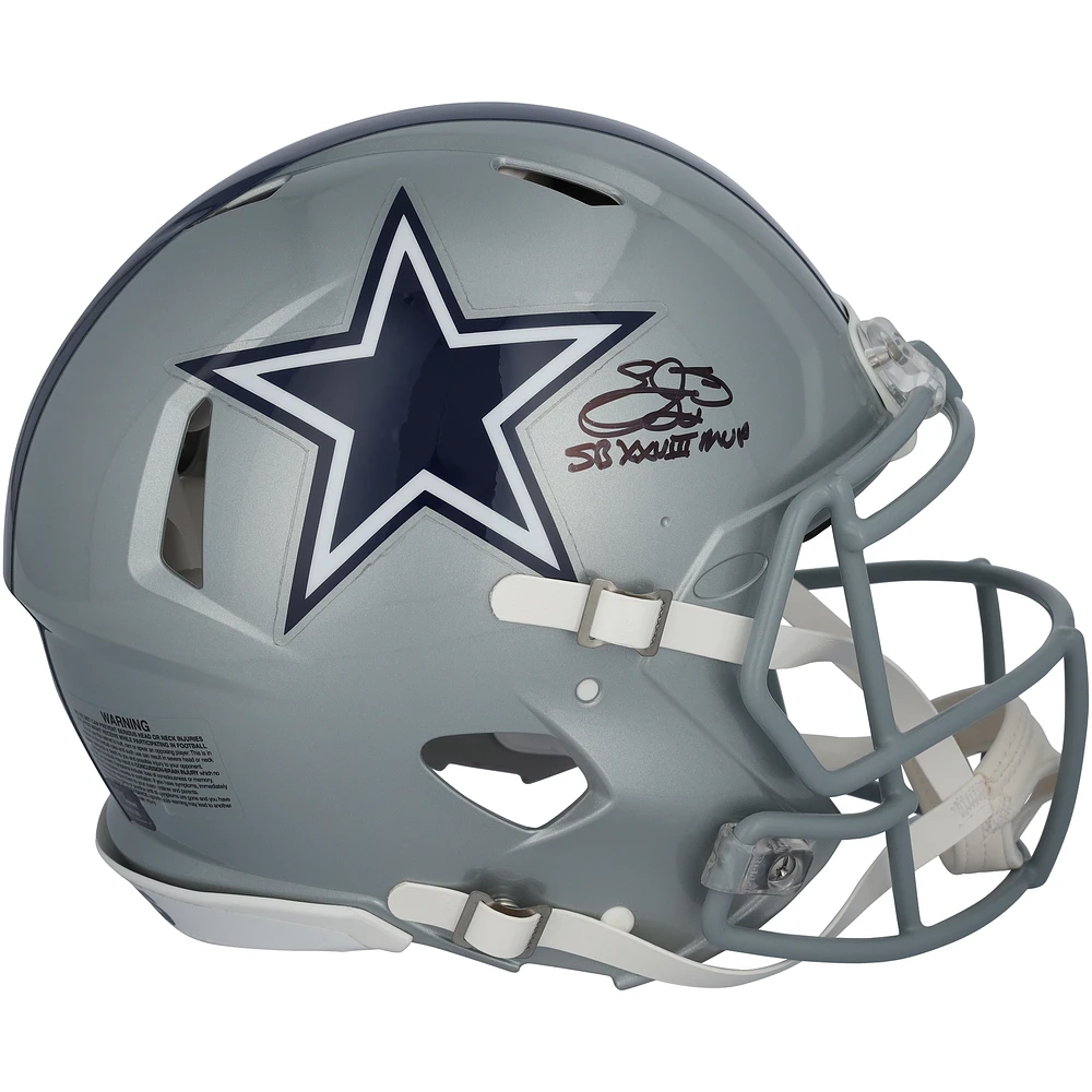 Emmitt Smith Dallas Cowboys Autographed Riddell Speed Authentic Helmet with "SB XXVIII MVP" Inscription