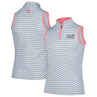 Girl's Youth FootJoy White The Charles Schwab Challenge Sleeveless Polo