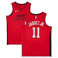 Jaime Jaquez Jr. Miami Heat Autographed Red Nike 2024-25 City Edtion Swingman Jersey