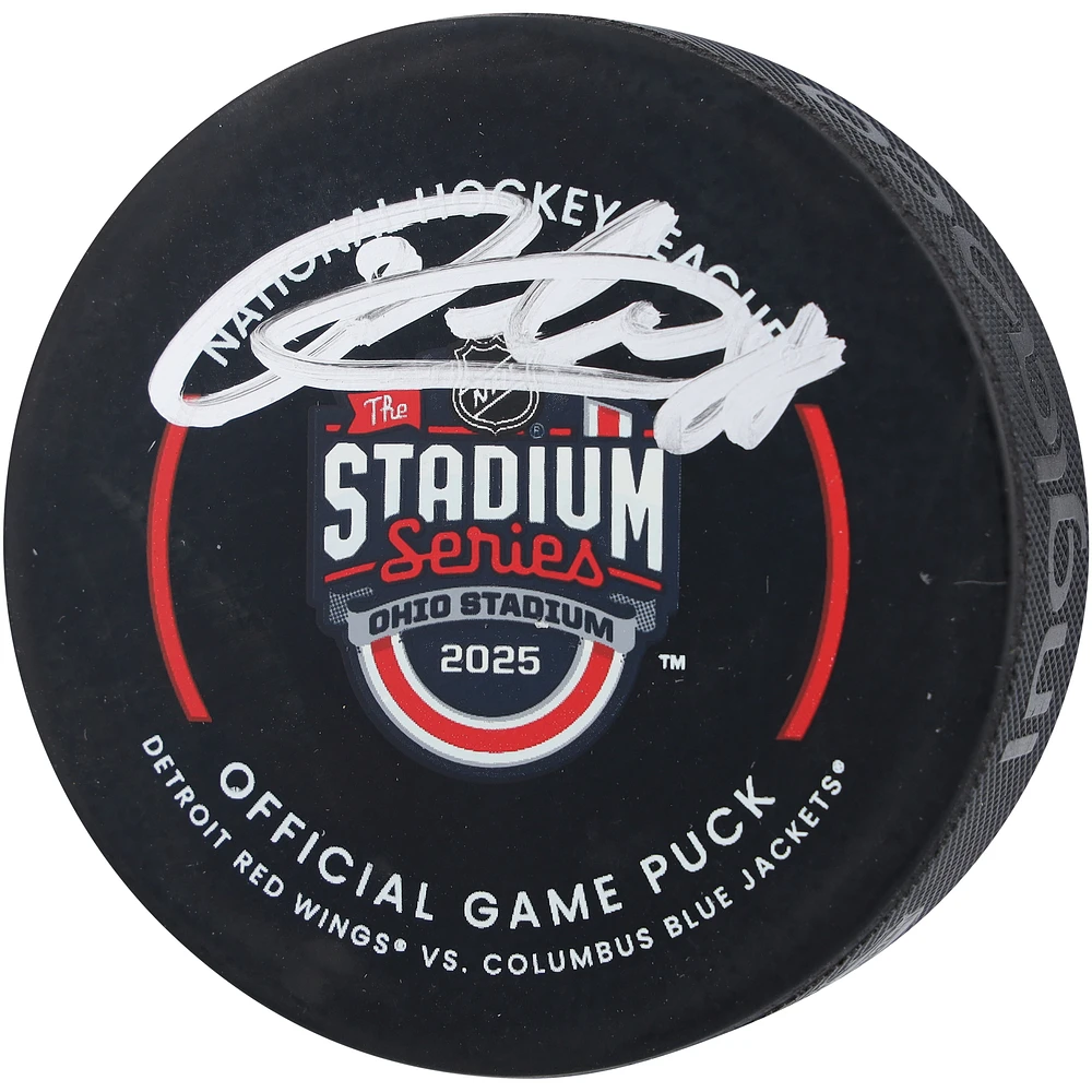Patrick Kane Detroit Red Wings Autographed 2025 Stadium Series Official Game Puck