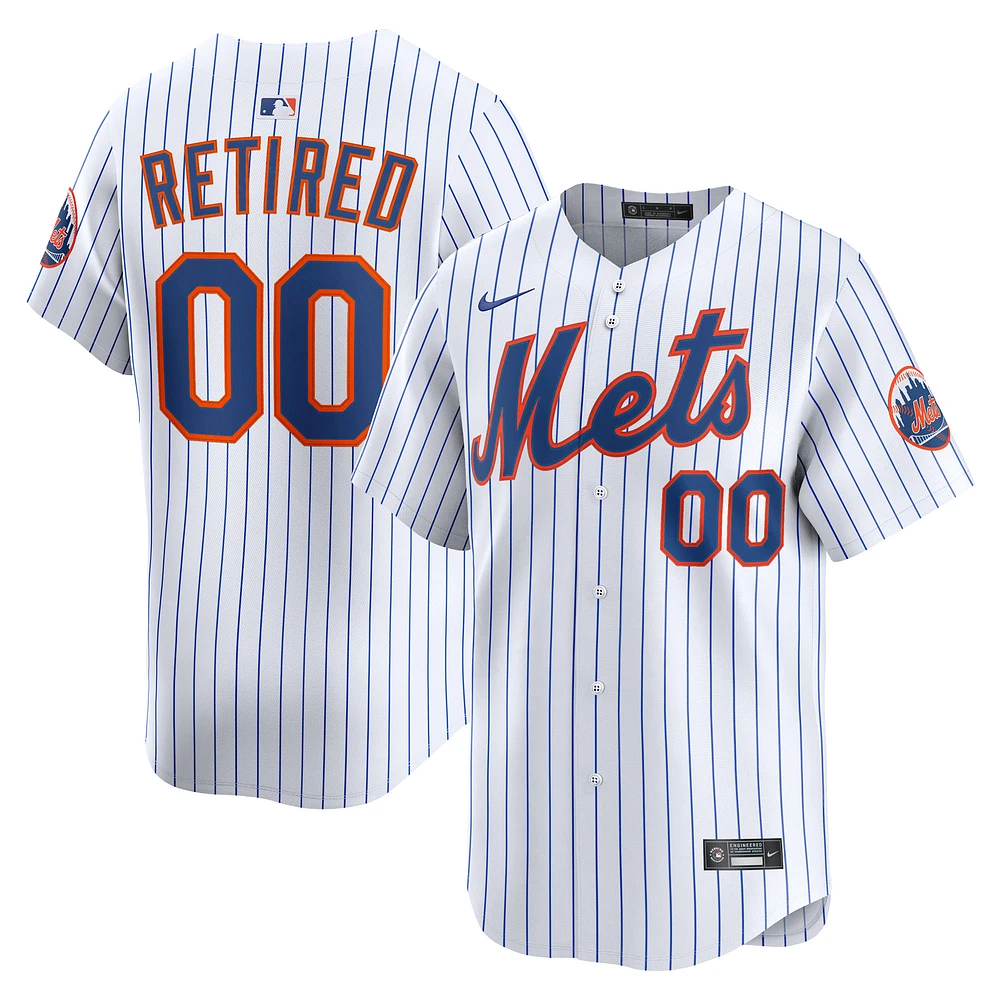 Men's Nike White New York Mets Home Limited Pick-A-Player Retired Roster Jersey