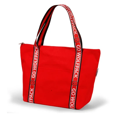 NC State Wolfpack The Sophie Tote with Logoed Straps