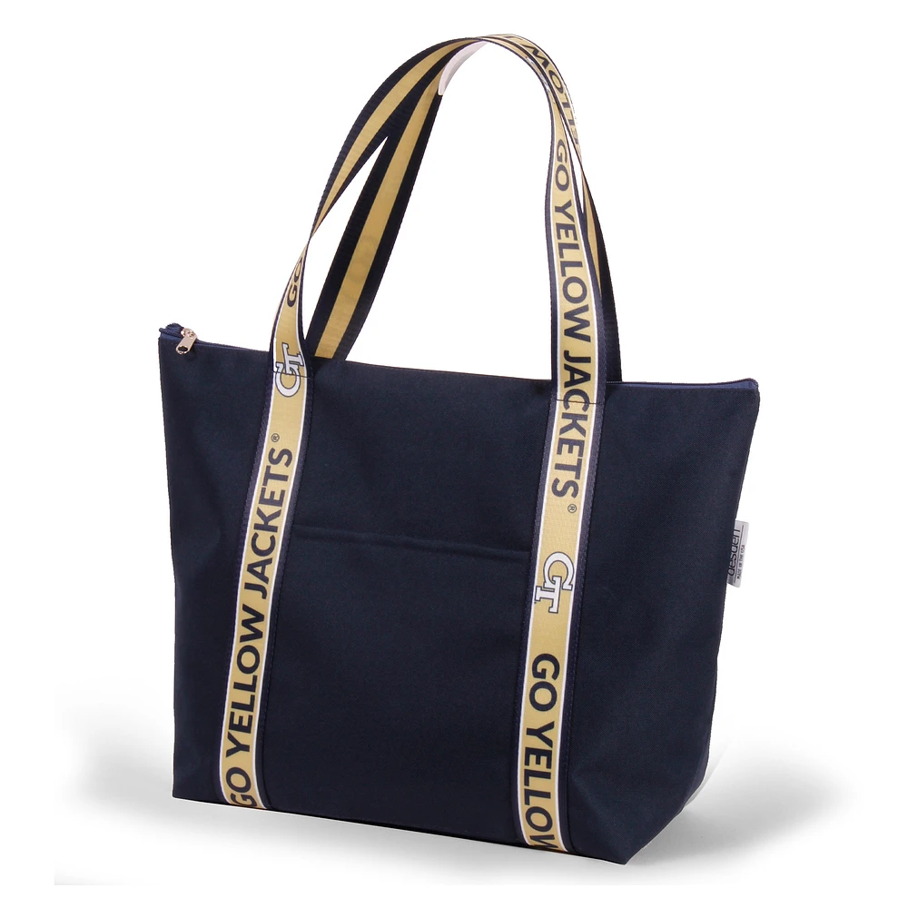 Georgia Tech Yellow Jackets The Sophie Tote with Logoed Straps