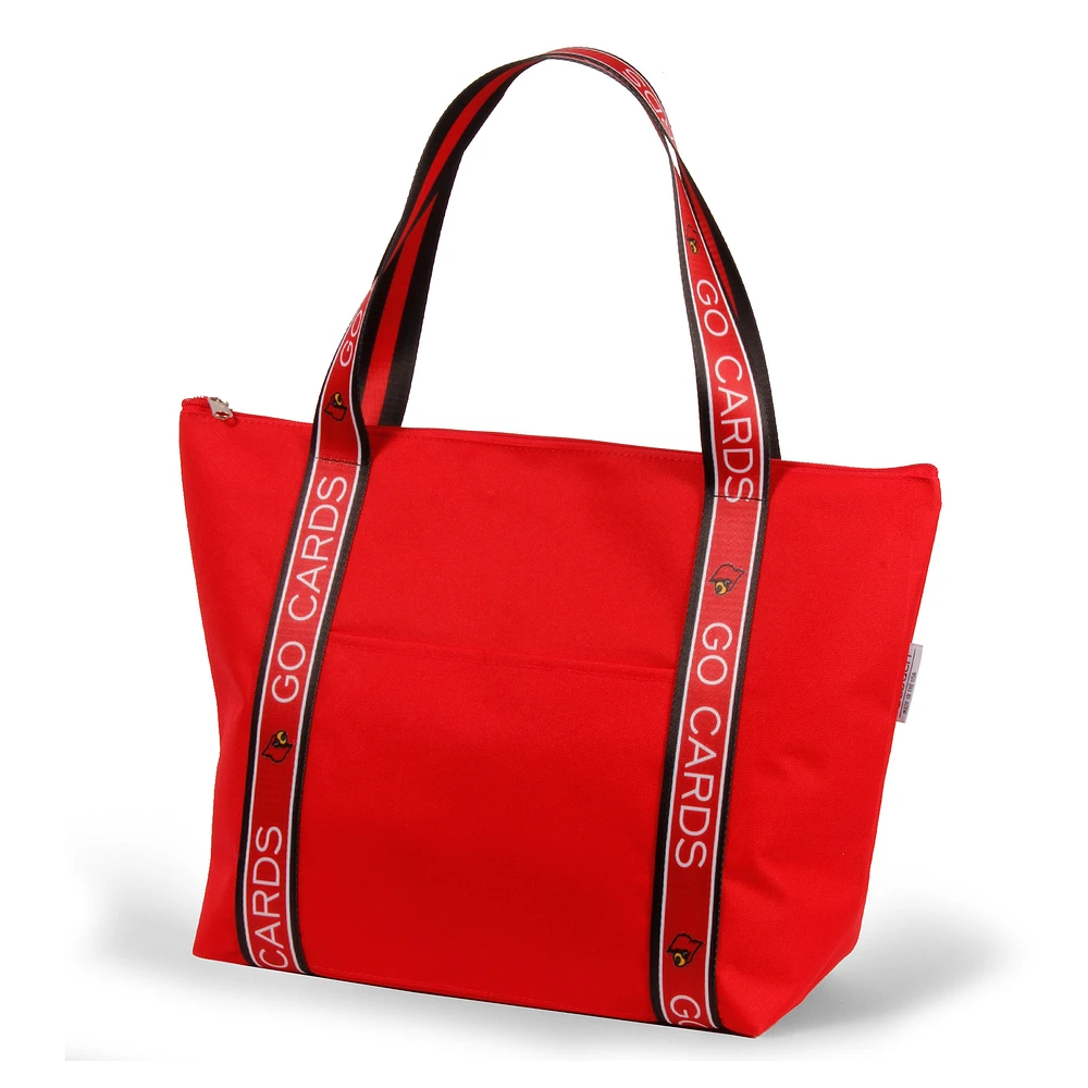 Louisville Cardinals The Sophie Tote with Logoed Straps
