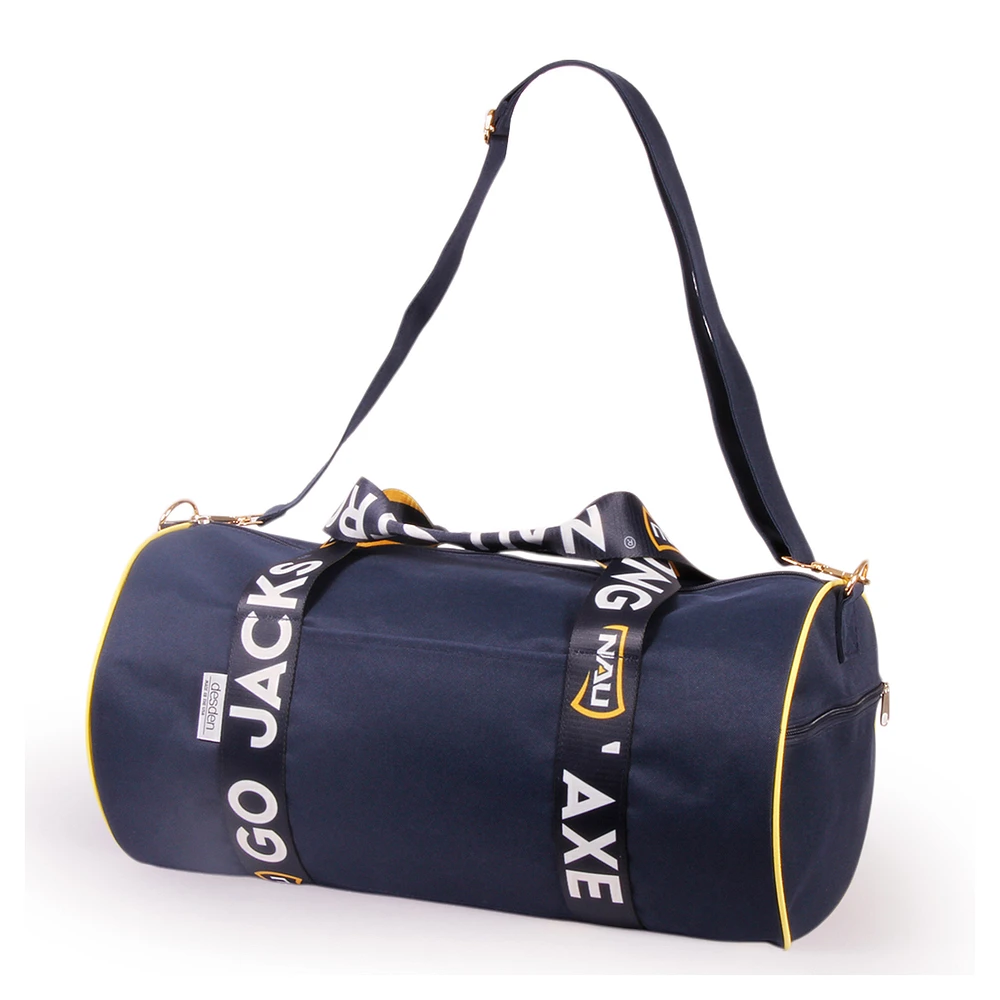 Northern Arizona Lumberjacks Round Duffel with Logoed Straps