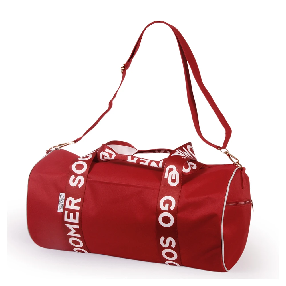 Oklahoma Sooners Round Duffel with Logoed Straps