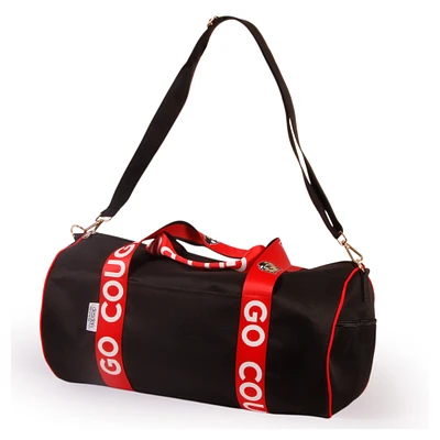 Southern Illinois Edwardsville Cougars Round Duffel with Logoed Straps