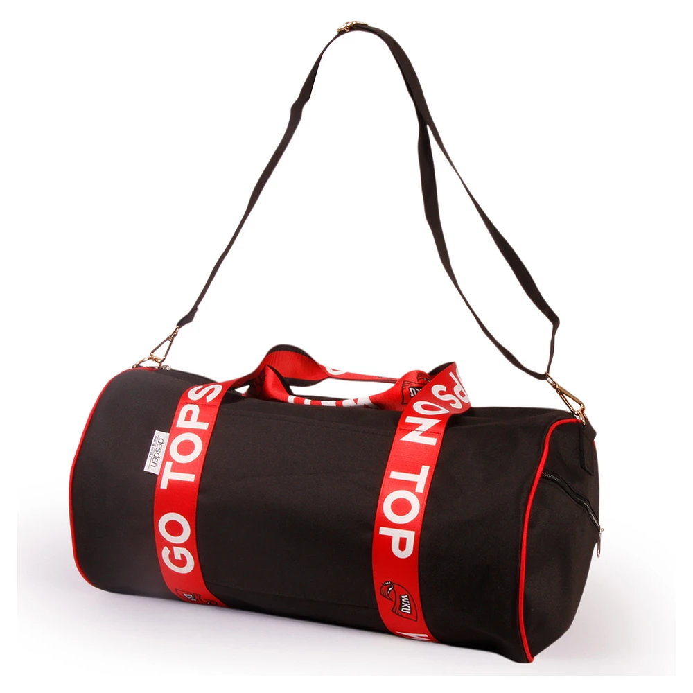 Western Kentucky Hilltoppers Round Duffel with Logoed Straps