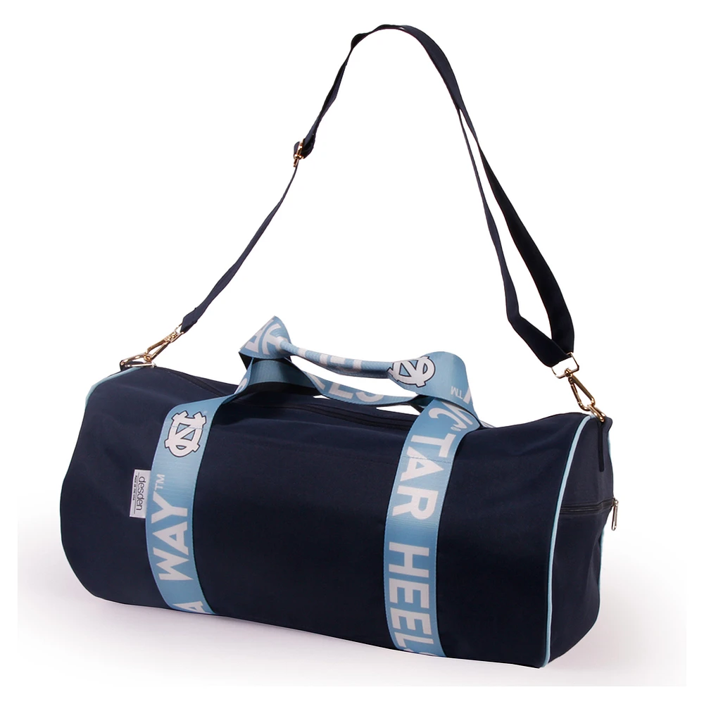 North Carolina Tar Heels Round Duffel with Logoed Straps