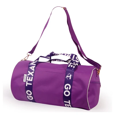 Tarleton State Texans Round Duffel with Logoed Straps
