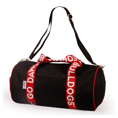 Georgia Bulldogs Round Duffel with Logoed Straps