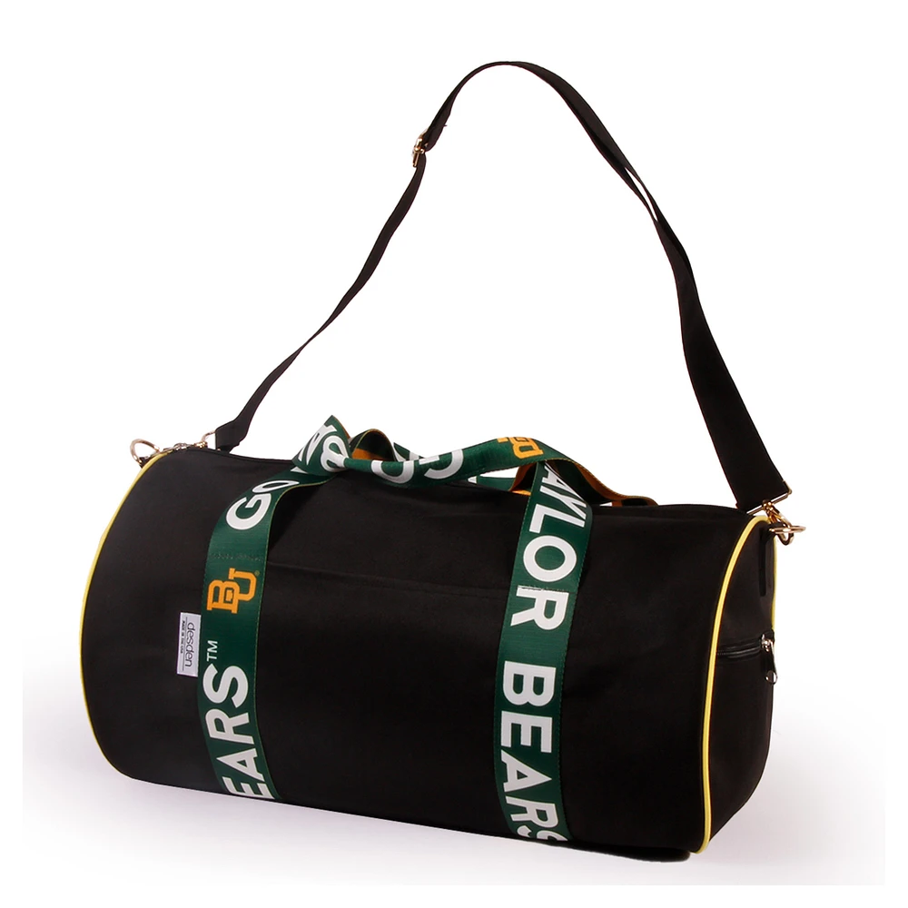 Baylor Bears Round Duffel with Logoed Straps