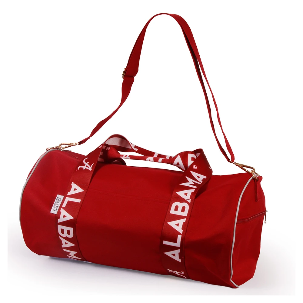 Alabama Crimson Tide Round Duffel with Logoed Straps