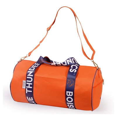 Boise State Broncos Round Duffel with Logoed Straps