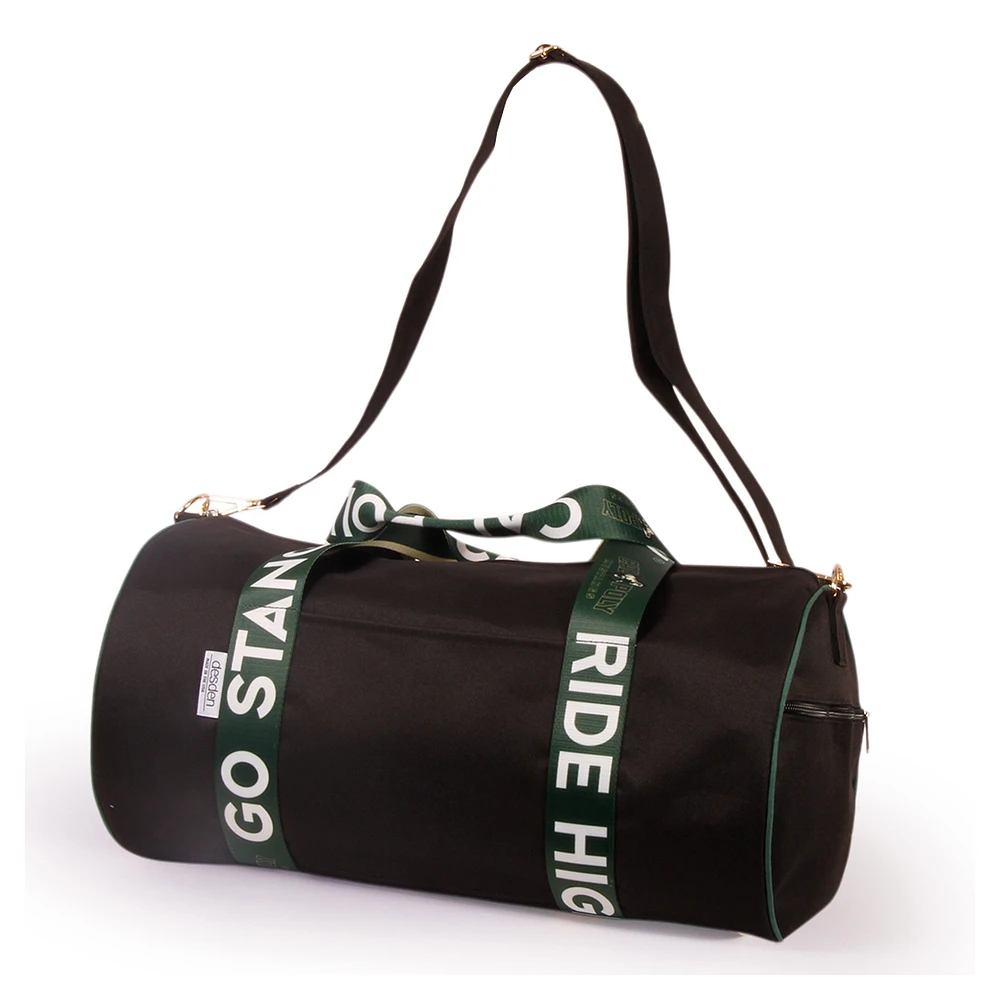 Cal Poly Mustangs Round Duffel with Logoed Straps