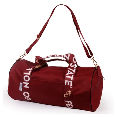 Florida State Seminoles Round Duffel with Logoed Straps