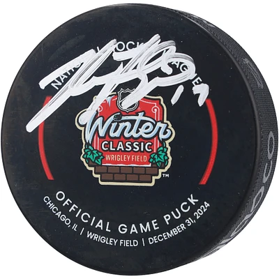 Nick Foligno Chicago Blackhawks Autographed 2025 NHL Winter Classic Official Game Puck
