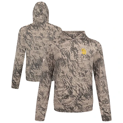 Men's Levelwear Tan San Diego Padres Insignia Lightweight Long Sleeve Hooded T-Shirt