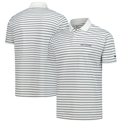 Men's Nike White 2025 THE PLAYERS Victory Stripe Performance Polo