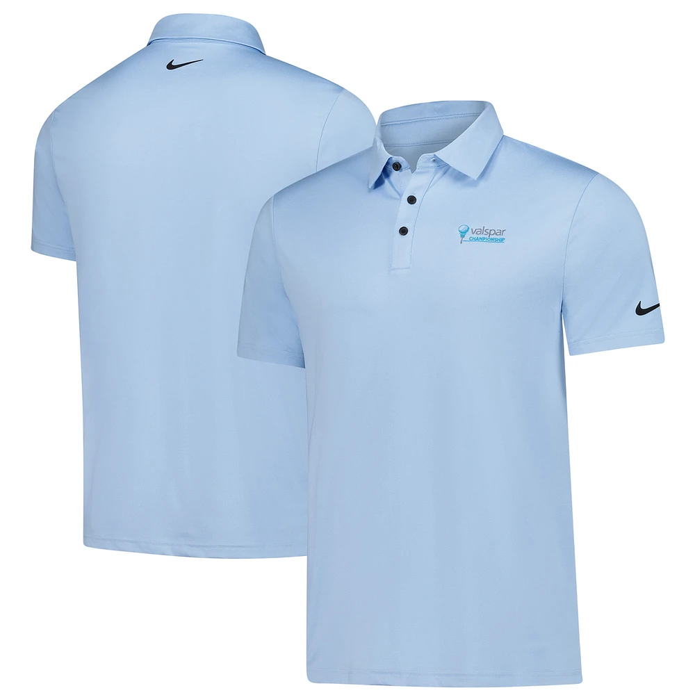Men's Nike Light Blue Valspar Championship Tour Heather Performance Polo