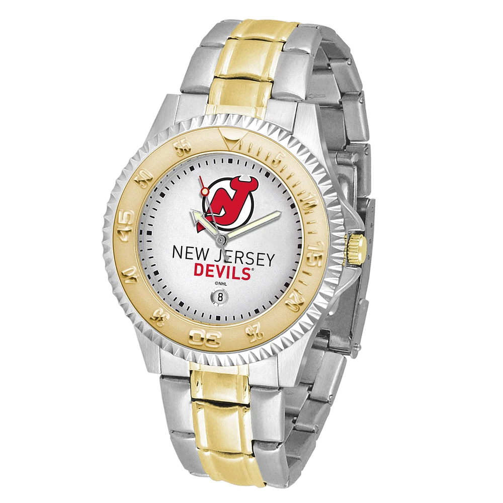 New Jersey Devils Two-Tone Zone Series Watch