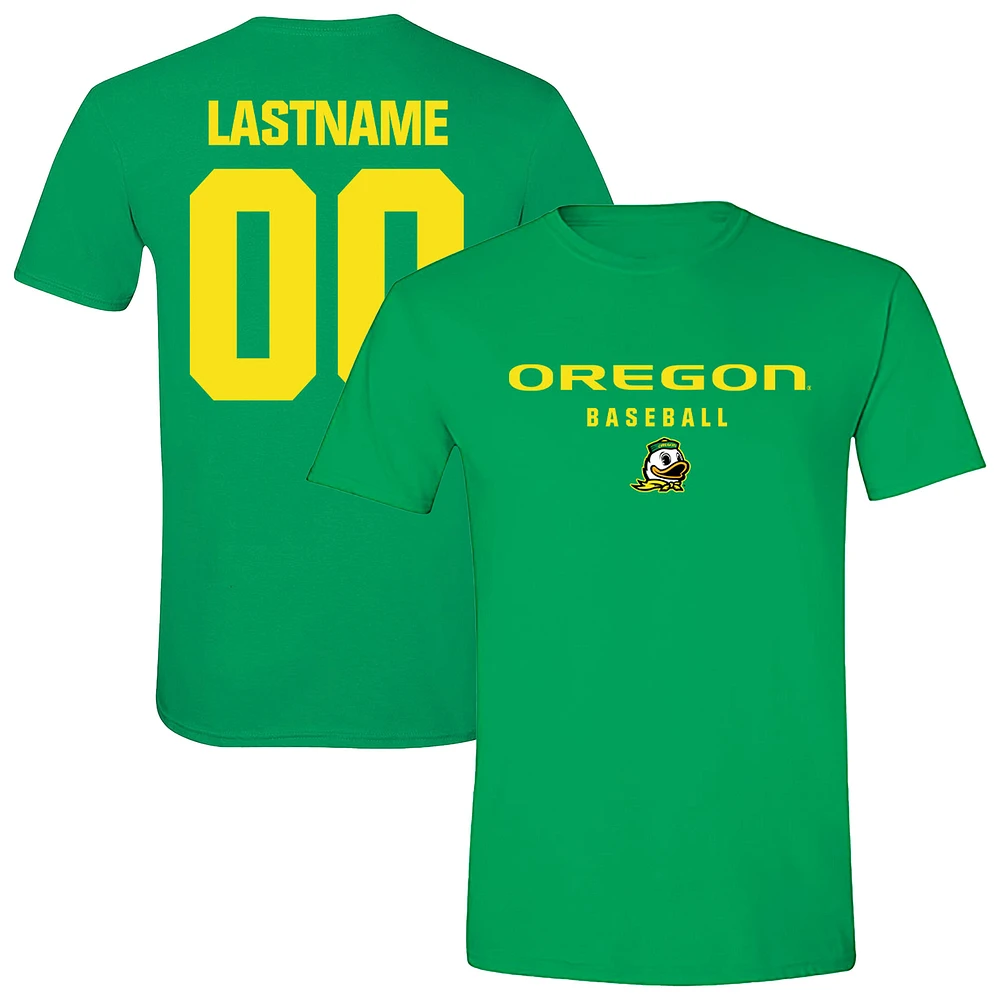 Unisex Green Oregon Ducks Baseball NIL Pick-A-Player T-Shirt