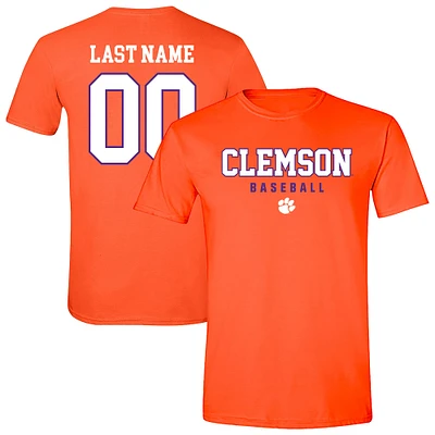 Unisex Orange Clemson Tigers Baseball NIL Pick-A-Player T-Shirt