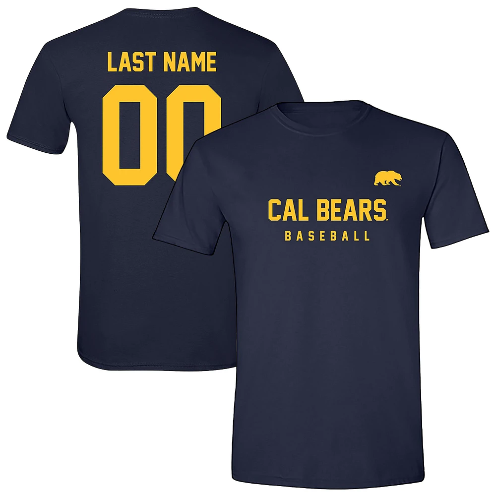 Unisex Navy Cal Bears Baseball NIL Pick-A-Player T-Shirt